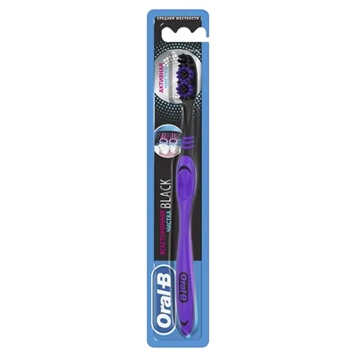 Зубна щітка Oral-B Всебічне чищення  Black 40 середньої жосткості, 1 шт