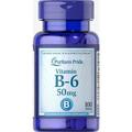 Витамин В6 Puritan's Pride Vitamin B-6 50 мг, 100 таблеток