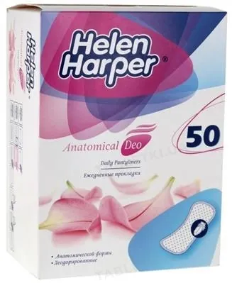 Прокладки щоденні Helen Harper Anatomical Deo, 50 штук