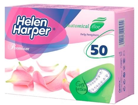 Прокладки ежедневные Helen Harper Premium Anatomical Aloe, 50 штук