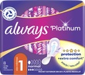 Прокладки гигиенические Always Platinum Normal, 3 капли, 1 размер, 8 шт