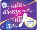 Прокладки гігієнічні Always Platinum Day&Night, 5 крапель, 3 розмір, 6 шт
