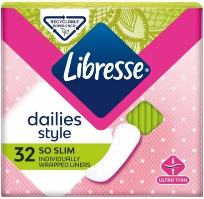 Прокладки щоденні гігієнічні Libresse Dailies Style So Slim, 32 шт
