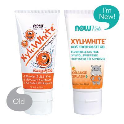Зубная паста-гель NOW Kids Xyli White Orange детская, 85 г