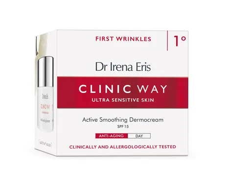 Крем для обличчя Dr.Irena Eris Clinic Way Активний розгладжуючий денний SPF15 - 1°, 50 мл