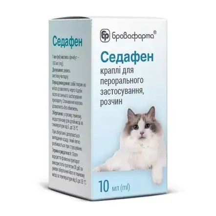 Седафен краплі для котів, 10 мл