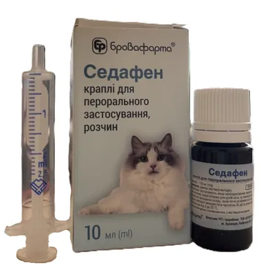 Седафен краплі для котів, 10 мл