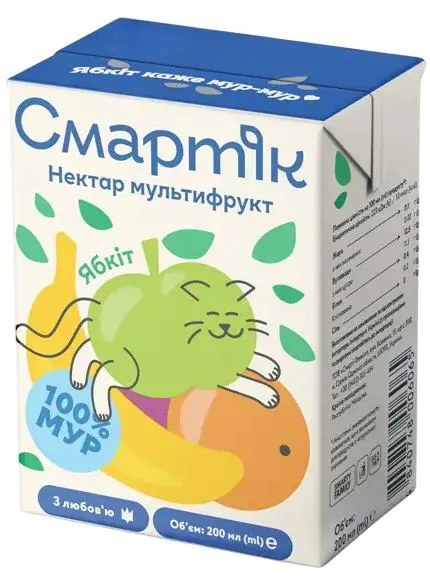 Нектар Смартік мультифрукт, 200 мл