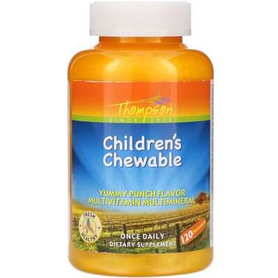 Витаминно-минеральный комплекс Thompson Children's Chewable, 120 жевательных таблеток