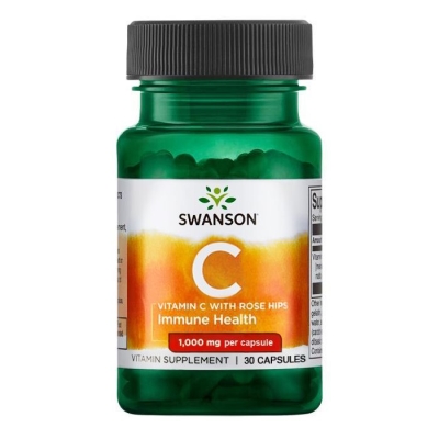 Витамин С Swanson Vitamin C 1000 мг с шиповником капсулы №30