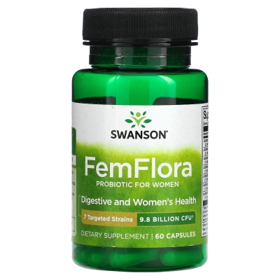 Пробиотики для женщин Swanson Probiotic FemFlora for Women, 60 капсул
