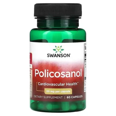 Полікозанол Swanson Policosanol капсули по 20 мг №60