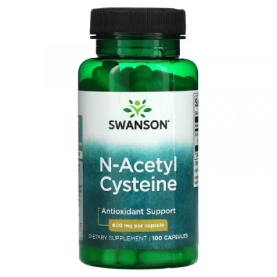 Аминокислота Swanson N-Acetyl Cysteine (NAC) капсулы по 600 мг №100