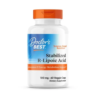 R-ліпоєва кислота Doctor's Best R-Lipoic Acid з біопосиленим Na-RALA капсули по 100 мг №60