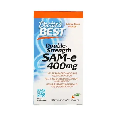 Аденозилметіонін Doctor's Best SAM-e (S-Adenosyl-L-Methionine) таблетки по 400 мг №60
