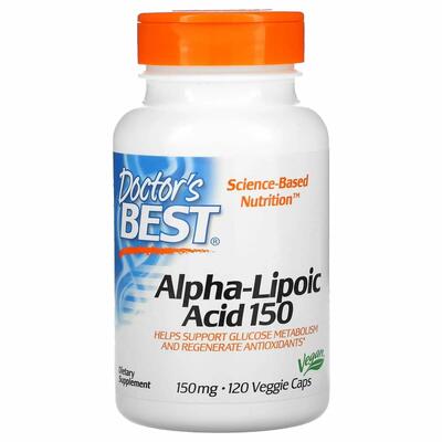 Альфа-ліпоєва кислота Doctor's Best Alpha-Lipoic Acid 150 мг, 120 капсул
