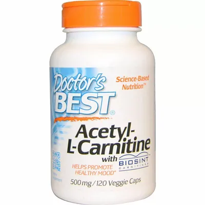 Ацетил-L-карнітин Doctor's Best Acetyl-L-Carnitine, 120 капсул