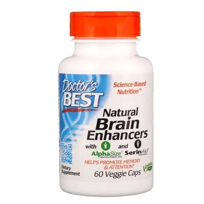 Вітаміни для мозку Doctor's Best Brain Enhancers з GPC і PS, 60 капсул