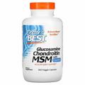 Глюкозамін хондроїтин МСМ Doctor's Best Glucosamine Chondroitin MSM with OptiMSM, 360 вегетаріанських капсул