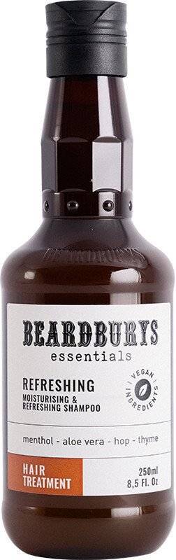 Шампунь Beardburys Essentials Refreshing для волос увлажняющий освежающий, 250 мл