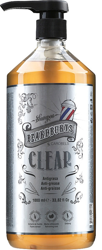 Шампунь Beardburys Clear очищающий для волос, склонных к жирности, 1000 мл
