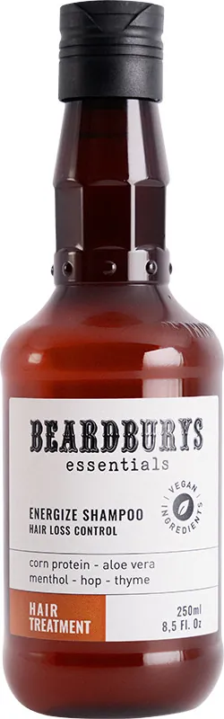 Шампунь Beardburys Essentials Energize проти випадіння волосся, 250 мл