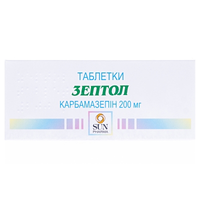 Зептол таблетки по 200 мг №100 (10х10) в стрип.