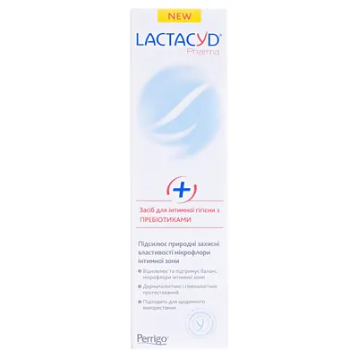 Засіб для інтимної гігієни Lactacyd Pharma з Пребіотиками, з дозатором, 250 мл