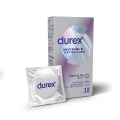 Презервативы латексные Durex Invisible Extra Lube с дополнительной смазкой, 12 штук