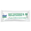 Бинт марлевий стерильний MedTextile медичний 5 м х 10 см