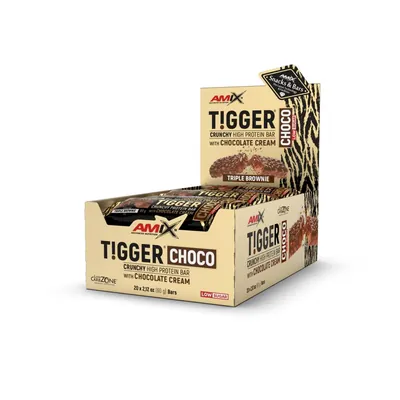 Батончик протеїновий Amix Nutrition Tigger Crunchy Protein Bar Choco потрійни брауні, 20х60 г