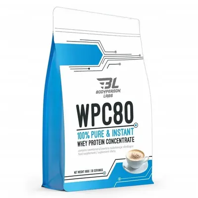 Протеїн сироватковий концентрат Bodyperson Labs WPC80 холодна кава, 900 г