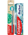 Набор Colgate Max Clean Зубная паста  Минеральный скраб 75 мл + Зубная щетка RecyClean из переработанного пластика