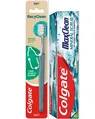 Набір Colgate Зубна паста Max Clean Мінеральний скраб 75 мл + Зубна щітка RecyClean з переробленого пластику