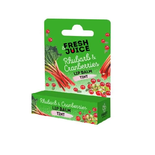 Бальзам для губ Fresh Juice Rhubarb & Cranberries, 3,6 г