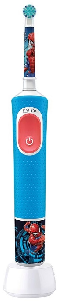 Электрическая зубная щетка + футляр Braun Oral-B Pro D103 Kids Spiderman детская возраст 3+