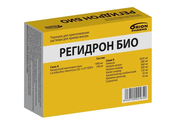 Регідрон Біо порошок д/внут. заст., 5 парних саше