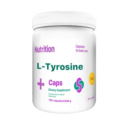 Амінокислота L-Тирозин EntherMeal L-Tyrosine Caps, 120 капсул