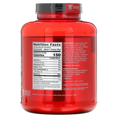 Протеїн комплексний ізолят BSN Syntha-6 Isolate ванільне морозиво, 1,8 кг