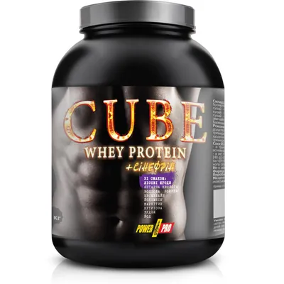 Протеїн сироватковий змішаний Power Pro Cube Whey Protein + сінефрин, лісові ягоди, 1 кг
