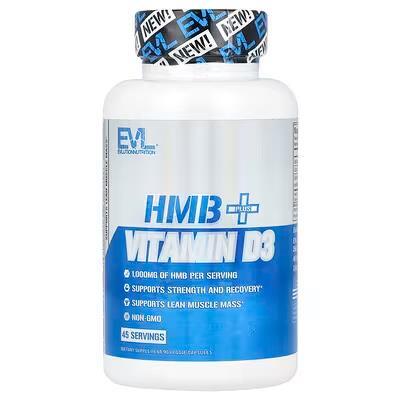 HMB и витамин D3 EVLution Nutrition HMB + Vitamin D3, 90 растительных капсул