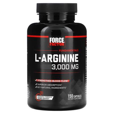 L-аргинин Force Factor L-Arginine, 150 капсул