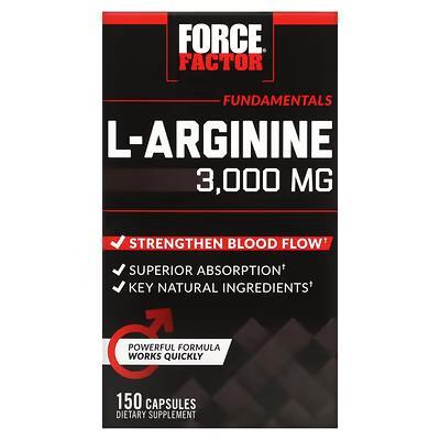 L-аргінін Force Factor L-Arginine, 150 капсул