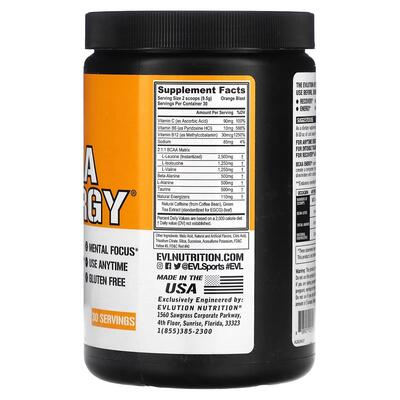 Аминокислоты EVLution Nutrition BCAA Energy апельсин, 285 г