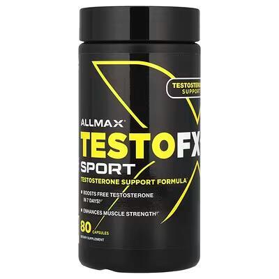 Тестостероновый бустер AllMax Nutrition TestoFX Sport, 80 капсул