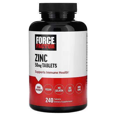 Цинк Force Factor Zinc 50 мг, 240 таблеток