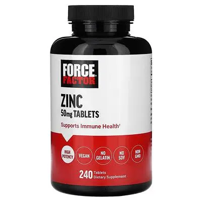 Цинк Force Factor Zinc 50 мг, 240 таблеток