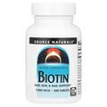 Биотин Source Naturals Biotin 5000 мкг, 200 таблеток