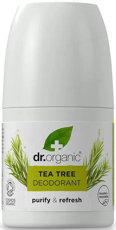 Дезодорант кульковий Dr.Organic з екстрактом чайного дерева, 50 мл