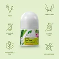 Дезодорант кульковий Dr.Organic з екстрактом чайного дерева, 50 мл